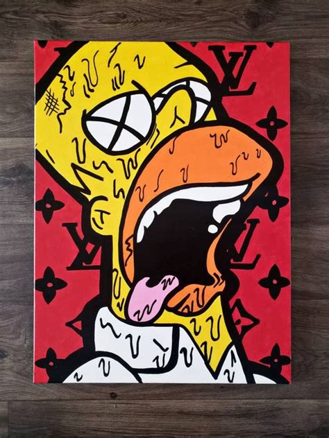 Homer Simpson Pop ArtSimpson's ArtPop Art | Etsy