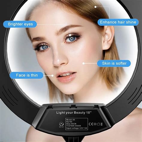 Wholesale 18inch Diameter Ring Light With Tripod Stand Dimmable