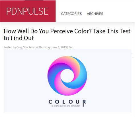 How Well Do You Perceive Color Take This Test To Find Out Asmp