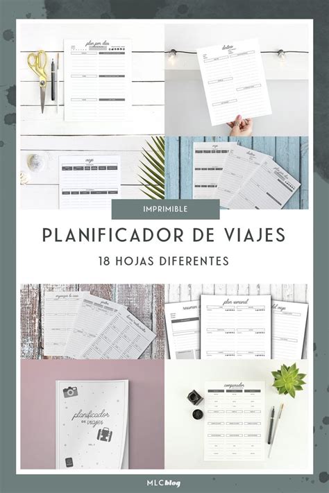 Planificador De Viajes Imprimible Planificador De Viajes