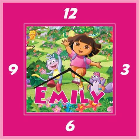 Dora The Explorer Personalised Clocks Dora The Explorer Return Ts