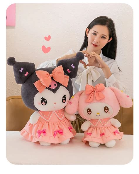 Kuromi & My Melody Plushie – Tropical Kitty Paradise