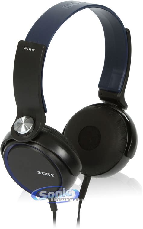 Sony MDR XB400 Blue On Ear Extra Bass Headphones MDR XB400 BLU