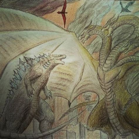 Cool How To Draw Godzilla Vs King Ghidorah Mariam Finlayson