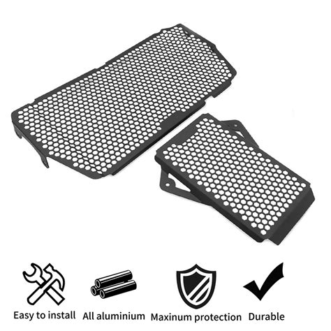 JK Motorcycle Aluminum Radiator Protective Cover Grill Guard Grille