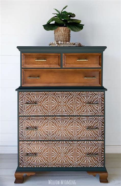 Tribal Batik Furniture Stencil From Royal Design Studio Stencils