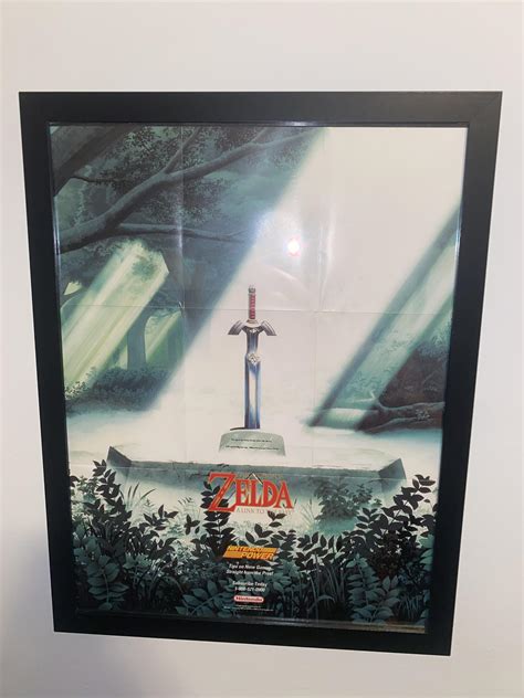 Vintage Link To The Past Nintendo Power Poster 1992 R Retrogaming