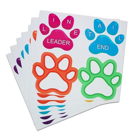 Ceiba Tree Paw Prints Floor Decals Stickers Classroom Line Up Floor