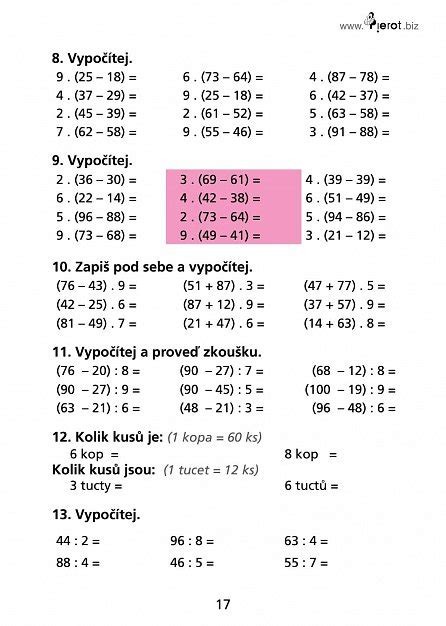 Kniha Pětiminutovky z Matematiky pro 4 třídu 1 vydání Petr Šulc