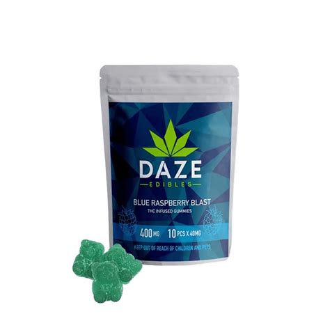 Blue Raspberry 400mg - Daze Edibles - QuadCo