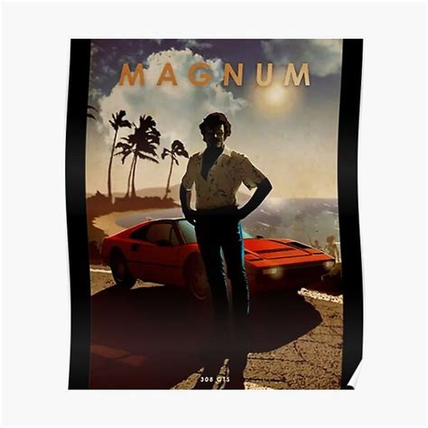 Thomas Magnum - Ferrari 308 GTS - Car Legends Premium Matte Vertical ...