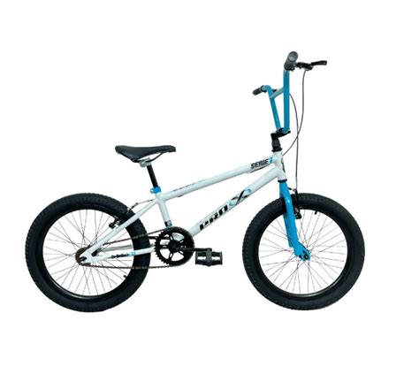 Bicicleta Pro X Bmx Cross Serie 1 Aro 20 Branco Azul CIA Do