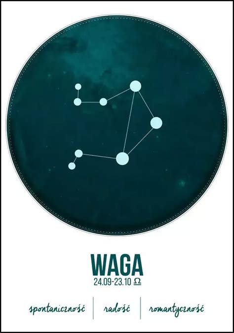 Znak Zodiaku Waga Plakat Galeria Plakatu