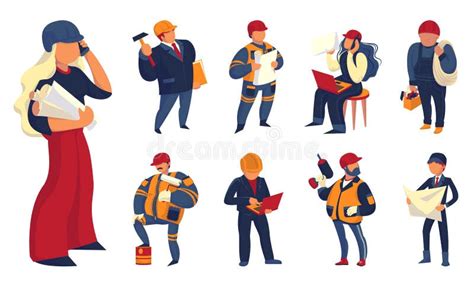 Supervisor Construction Icon Cartoon Style Stock Vector Illustration