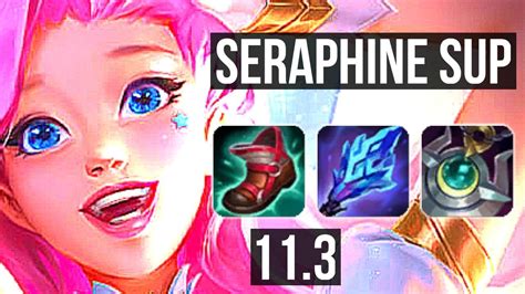 SERAPHINE Ashe Vs KARMA Sivir SUPPORT Rank 3 Seraphine 1 0 11