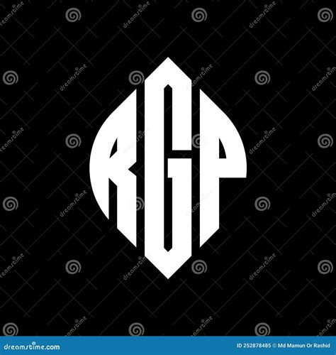 Dise O Del Logotipo De La Letra Circular De Rgp Con Forma De C Rculo Y