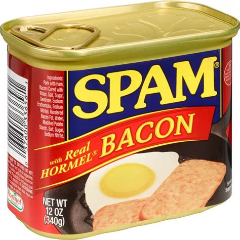 spam luncheon meat   real hormel bacon  ounce  count
