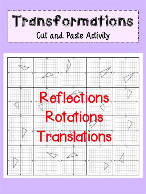 Worksheets For Transformations