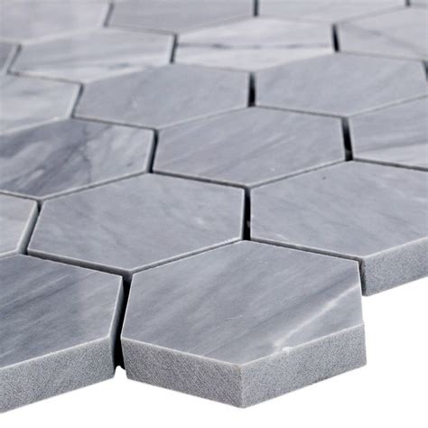 Grey Hexagon Floor Tile Decoomo