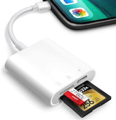 Lecteur De Carte SD Pour IPhone IPad Aplimln Adaptateur De Carte SD