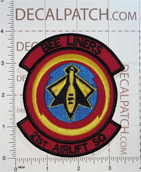 Usaf St Airlift Squadron Bee Liners Patch Decal Patch Co