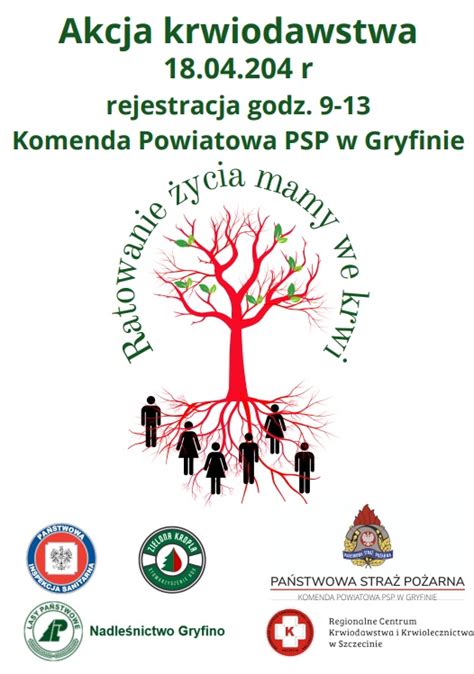 Akcja Krwiodawstwa W Kp Psp W Gryfinie Komenda Powiatowa Pa Stwowej