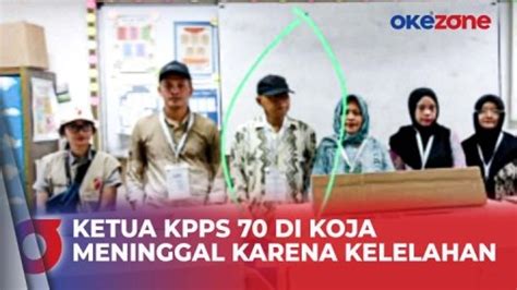 Ketua KPPS 70 Di Koja Meninggal Karena Kelelahan Usai Hitung Suara