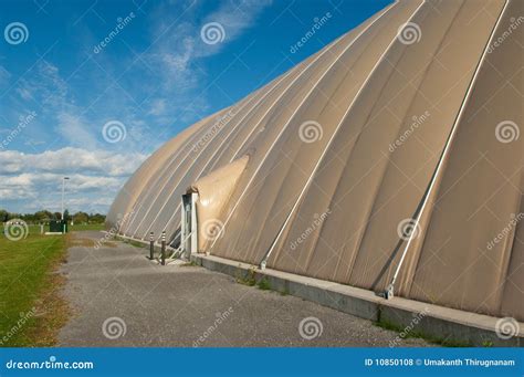 Inflatable Soccer Dome Stock Photo Image Of Game Daylighting 10850108