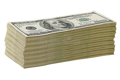 Stack of $100 dollar bills stock photo. Image of hand - 22416030