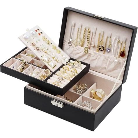 Bo Te Bijoux Pour Femme Et Fille Rangement Bijoux Coffret Bijoux