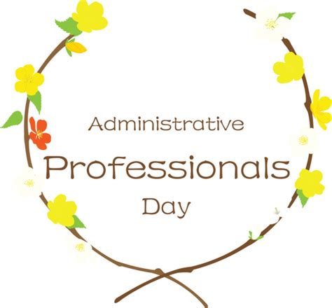 Administrative Professionals Day Character Yellow M Design For