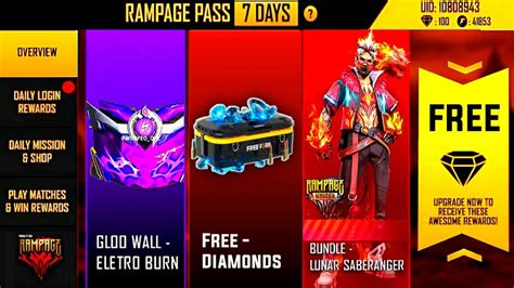 Free Fire Rampage 4 0 Pass Rampage Pass Event In Free Fire 2022