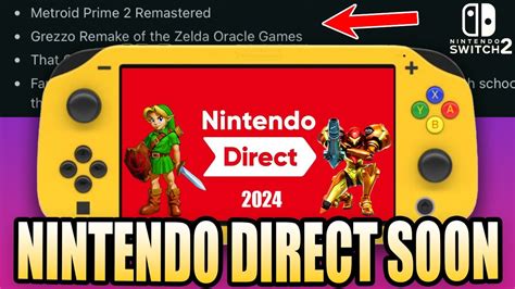 A Huge Nintendo Direct LEAK Just Happened YouTube