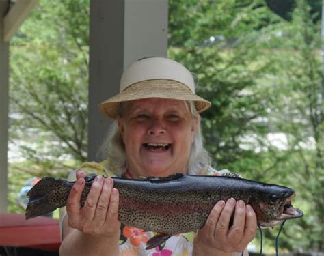 Rainbow Trout Caught At Chattahoochee Forest National Fish Hatchery