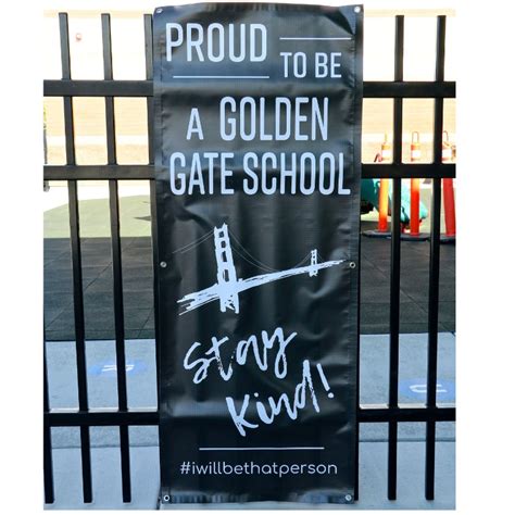 Replaceable Banners For Elementary Schools Golden Gate Movement