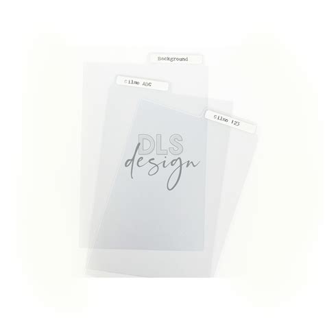 Transparent dividers with tabs – DLS Design