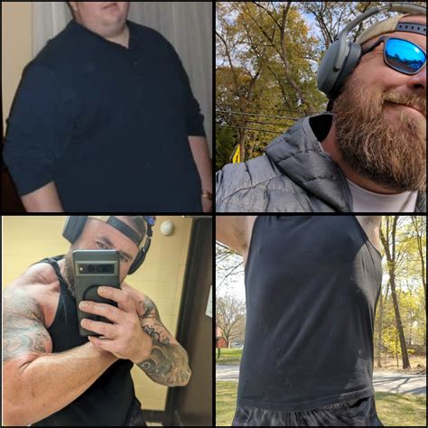 M 40 62 [360lbs 265lbs 95lbs] 2 Years Of Body And Beard Gains