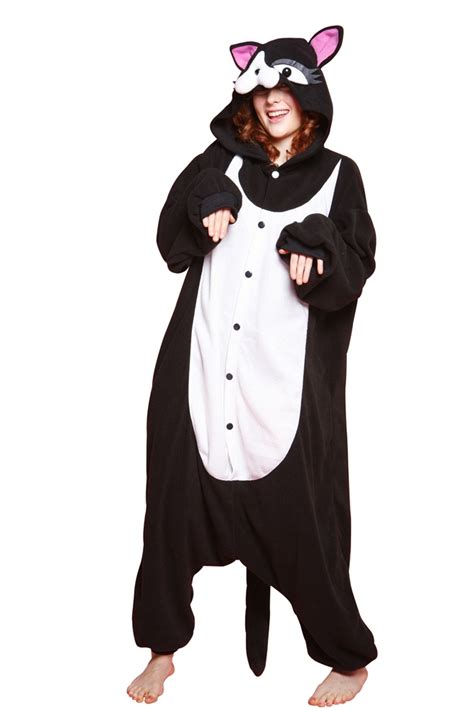 Halloweeen Club Costume Superstore Bcozy Black Cat Adult Unisex Onesie