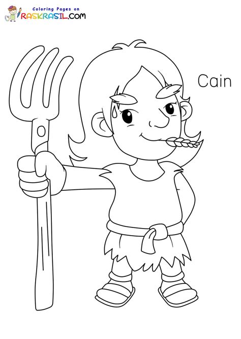 Desenhos De Caim E Abel Para Colorir