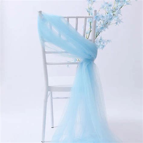 Ceinturage De Chaise En Tulle Fantaisie Magnifique Nombreuses Couleurs