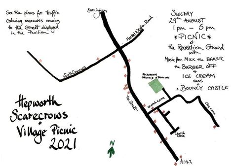 Map Of The Village Scarecrows Hepworth