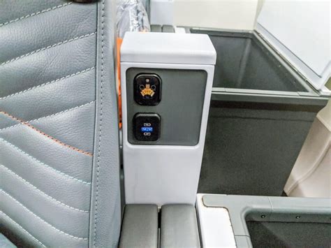 Singapore Airlines Airbus A350 900 Premium Economy USB Outlet And