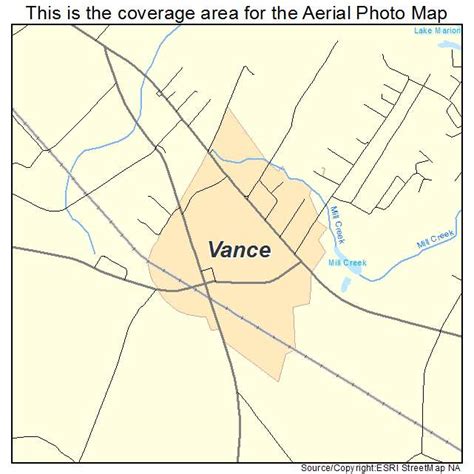 Aerial Photography Map Of Vance Sc South Carolina