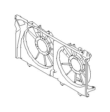 Subaru Crosstrek Eyesight Engine Cooling Fan Shroud Shroud