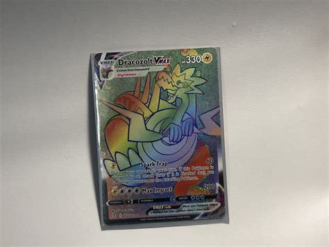 Dracozolt Vmax Evolving Skies Secret Rainbow Rare Pokemon Tcg