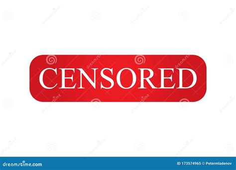 Red Censor Bar Isolated On White Background Stock Vector Illustration Of Censoring Isolated