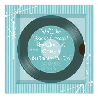 1950s Party Invitations & Announcements | Zazzle.co.uk