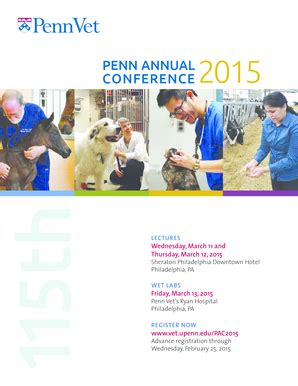 Fillable Online Vet Upenn PENN ANNUAL CONFERENCE University Of