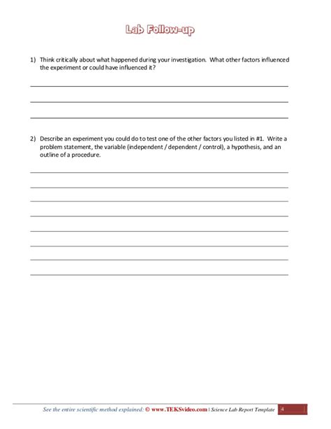 Science Experiment Report Template 5 TEMPLATES EXAMPLE TEMPLATES