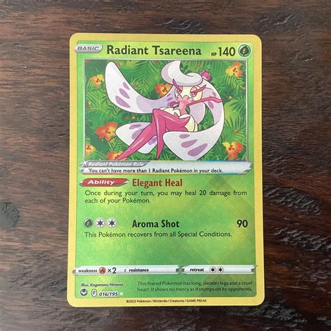 Radiant Tsareena Pokémon Card Good Condition Depop